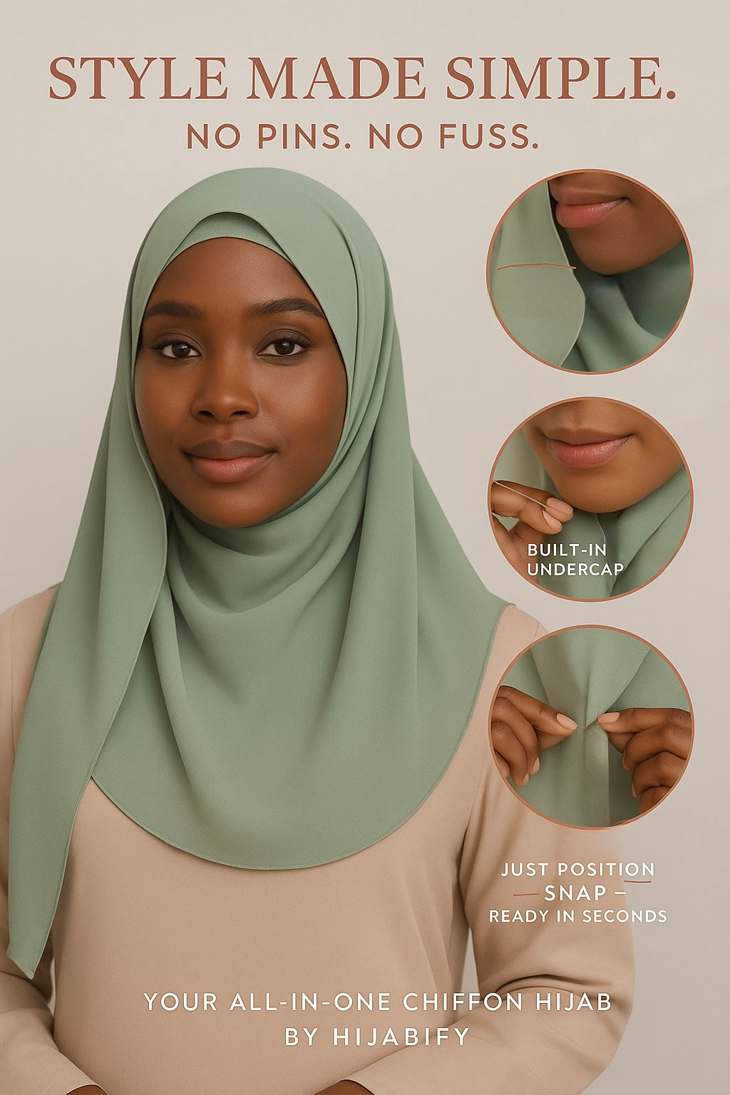 3-in-1 Chiffon Hijab image 7